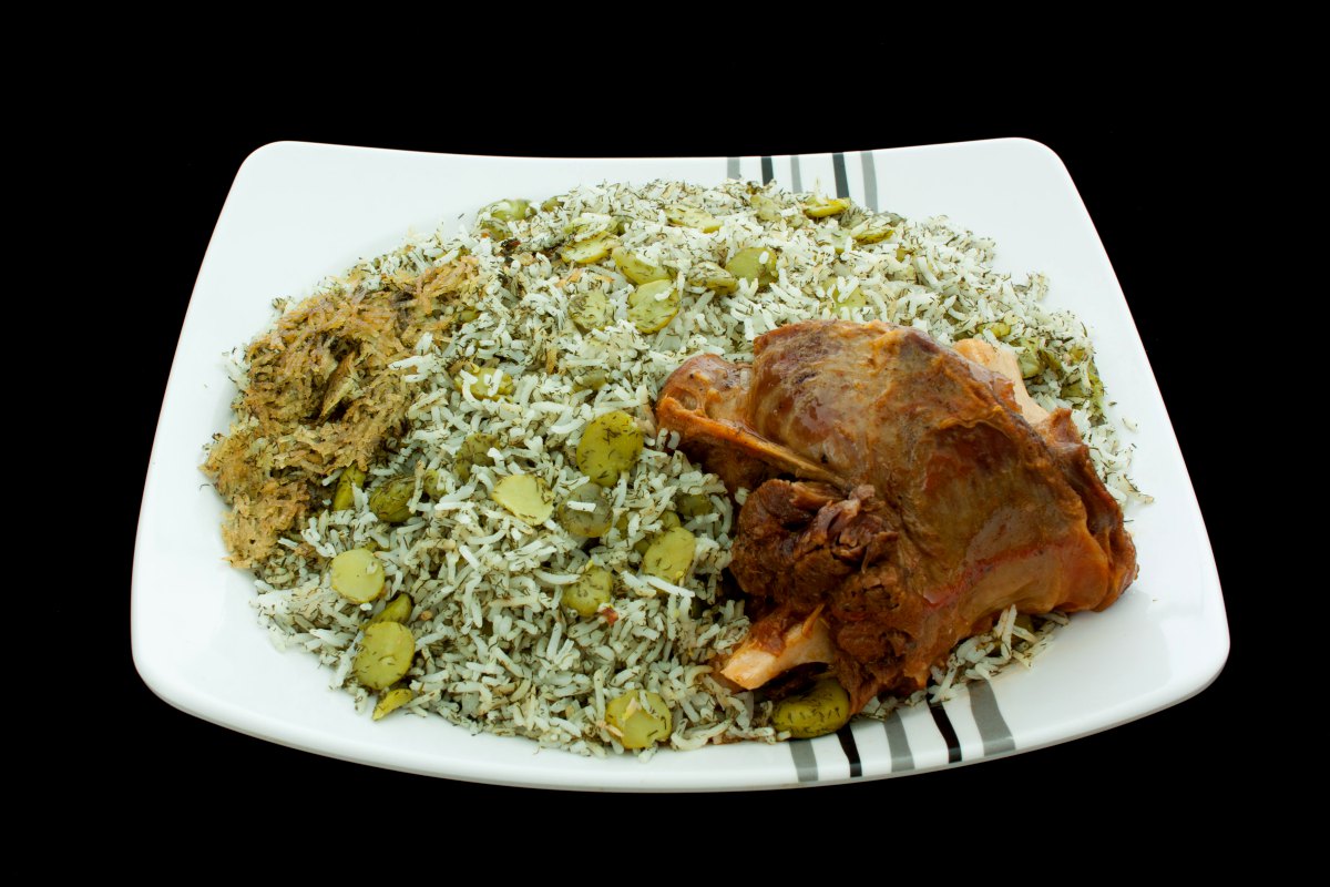 Menu photo · Baghali Polo with Lamb Shank