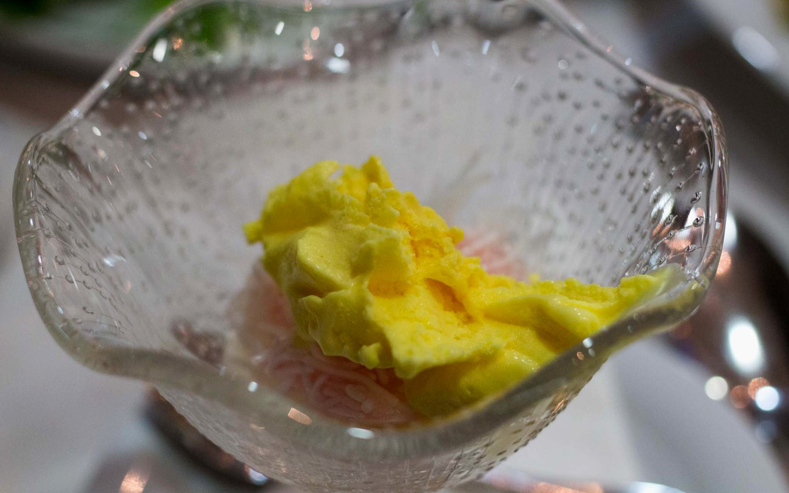 Luxury plating of Shirazi Faloodeh